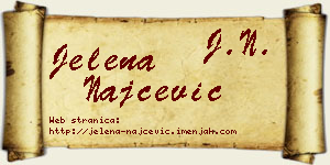 Jelena Najčević vizit kartica